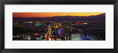 Framed Hotels Las Vegas NV Print