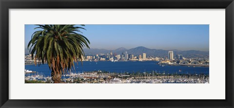 Framed San Diego from a Distance Print