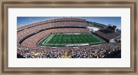 Framed Sold Out Crowd at Mile High Stadium Print
