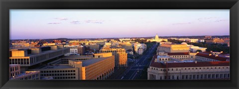 Framed Pennsylvania Ave Washington DC Print