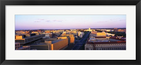 Framed Pennsylvania Ave Washington DC Print