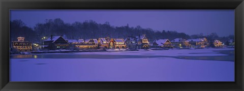 Framed Residential building at the waterfront, Philadelphia, Pennsylvania, USA Print