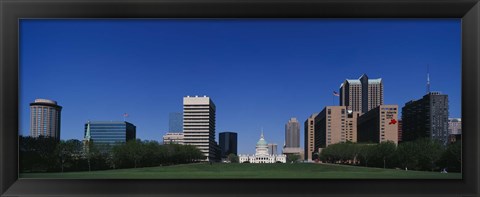 Framed Buildings in a city, St Louis, Missouri Print