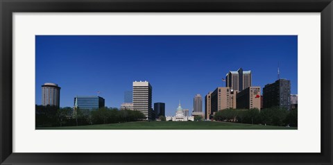 Framed Buildings in a city, St Louis, Missouri Print