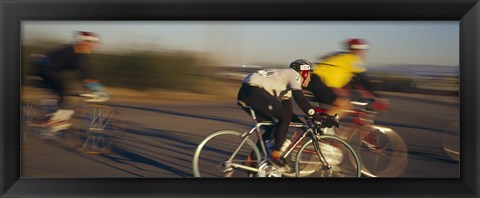 Framed Bicycle race, Tucson, Pima County, Arizona, USA Print