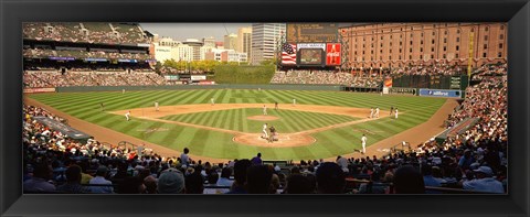 Framed Camden Yards Baseball Game Baltimore Maryland Print