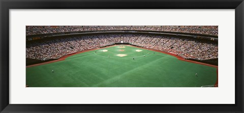 Framed Baseball Game at Veterans Stadium, Philadelphia, Pennsylvania Print