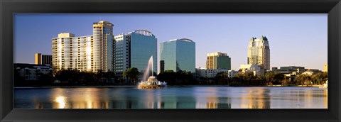 Framed Orlando skyline, Florida Print