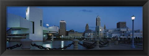 Framed Dusk in Cleveland, Ohio Print