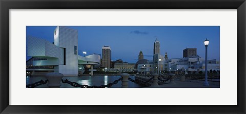 Framed Dusk in Cleveland, Ohio Print