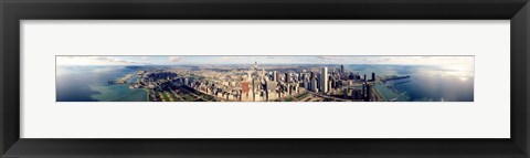 Framed Aerial Chicago IL Print