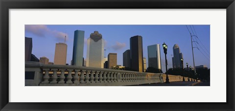 Framed Low Angle View Of Buildings, Houston, Texas, USA Print