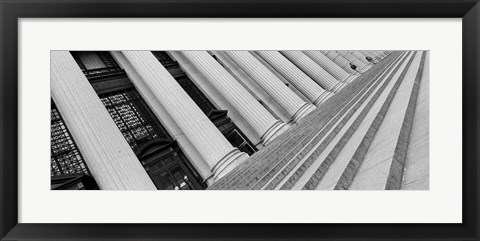 Framed Courthouse Steps in New York City, New York State Print