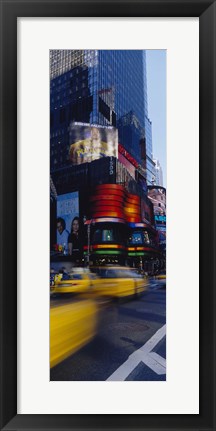 Framed Traffic on a street, Times Square, Manhattan, New York City, New York State, USA Print