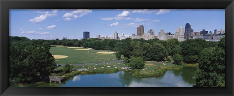 Framed Great Lawn, Central Park, Manhattan, NYC, New York City, New York State, USA Print