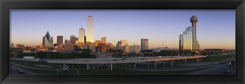 Framed Skyscrapers in Dallas, Texas Print