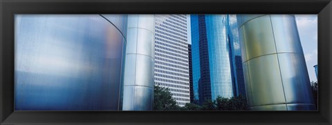 Framed Close up of Buildings in Houston, Texas Print