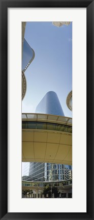 Framed Low angle view of buildings in a city, Enron Center, Houston, Texas Print