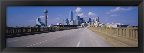 Framed Dallas Skyscapers, Texas Print