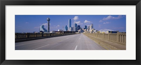 Framed Dallas Skyscapers, Texas Print