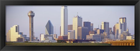 Framed Buildings in a city, Dallas Print