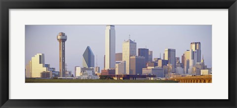 Framed Buildings in a city, Dallas Print