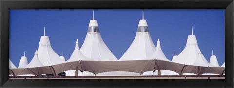 Framed Roof of a terminal building at an airport, Denver International Airport, Denver, Colorado, USA Print