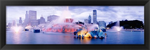 Framed Buckingham Fountain Chicago IL Print