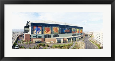 Framed High angle view of a baseball stadium, Bank One Ballpark, Phoenix, Arizona, USA Print