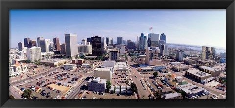 Framed USA, California, San Diego, Downtown District Print