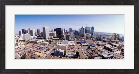 Framed USA, California, San Diego, Downtown District Print