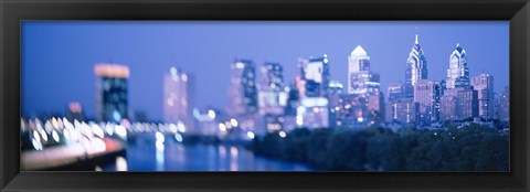 Framed Schuylkill River, Philadelphia, Pennsylvania Print