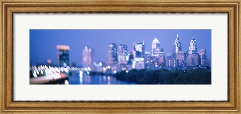 Framed Schuylkill River, Philadelphia, Pennsylvania Print