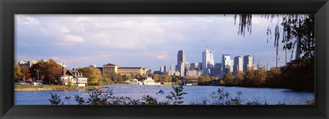 Framed Philadelphia from the Water Print