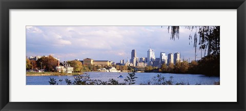 Framed Philadelphia from the Water Print