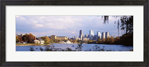 Framed Philadelphia from the Water Print
