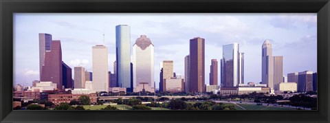 Framed Houston, Texas Skyline Print