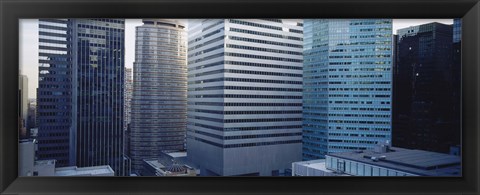 Framed Close up of skyscrapers in Manhattan, New York City, New York State, USA Print