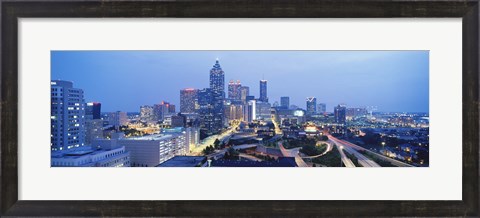 Framed Evening In Atlanta, Atlanta, Georgia, USA Print