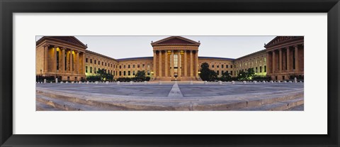 Framed Facade of a museum, Philadelphia Museum Of Art, Philadelphia, Pennsylvania, USA Print