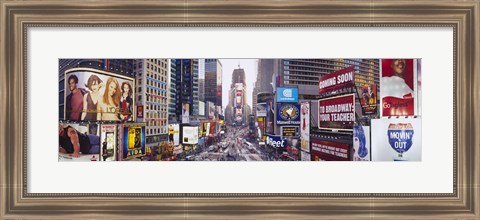 Framed Dusk, Times Square, NYC, New York City, New York State, USA Print