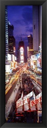 Framed High Angle view of Times Square, NYC Print