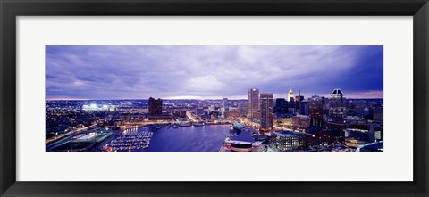 Framed USA, Maryland, Baltimore, cityscape Print