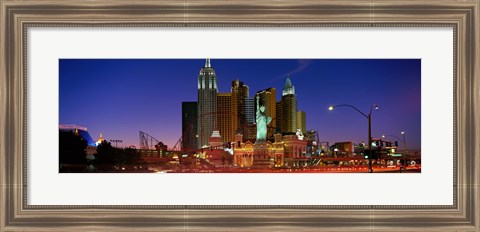 Framed Las Vegas Nevada (night) Print