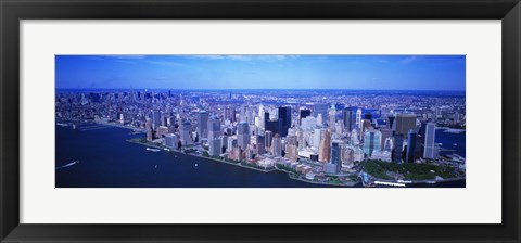 Framed Aerial, Lower Manhattan, NYC, New York City, New York State, USA Print