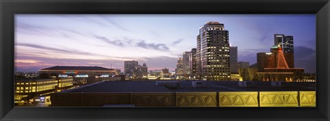 Framed Buildings at dusk, Phoenix, Arizona Print