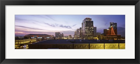 Framed Buildings at dusk, Phoenix, Arizona Print