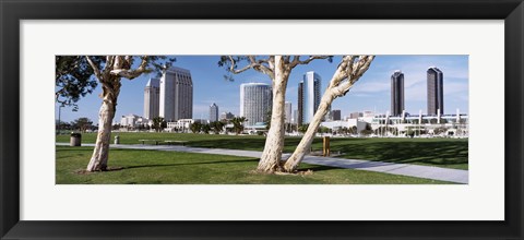 Framed Embarcadero Marina Park, San Diego, California, USA Print