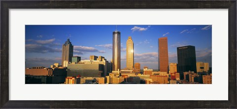 Framed Atlanta, Georgia Skyline (day) Print