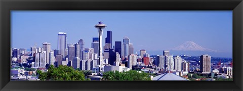 Framed Seattle, Washington State Print